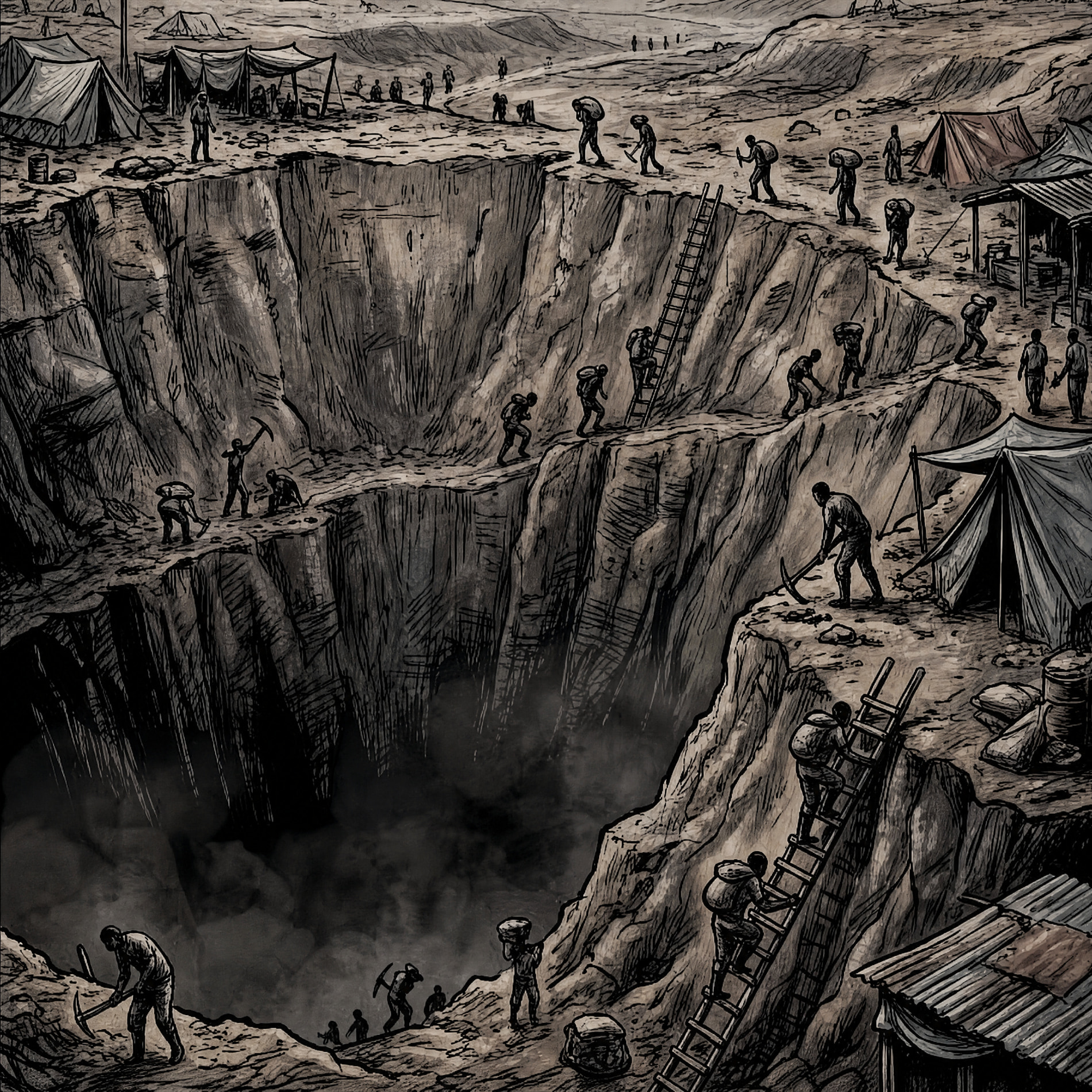 The open pit, from the graphic novel